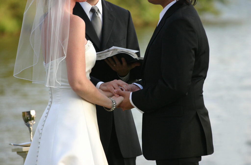 a couple getting married